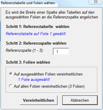 Standardize Tables (PowerPoint)