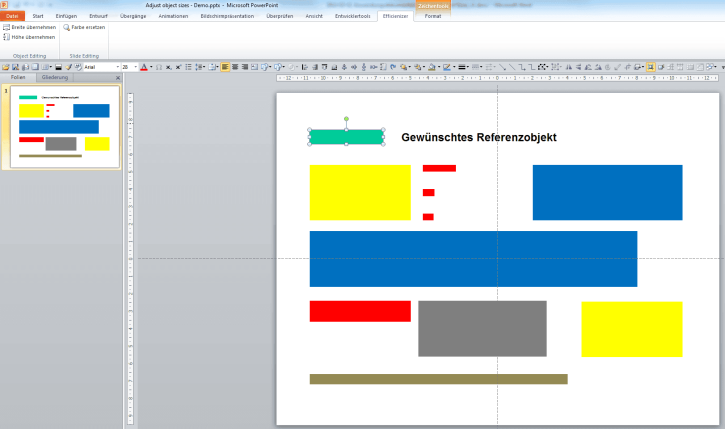 Adjust Object Sizes (PowerPoint)