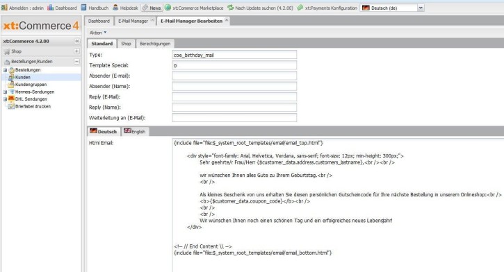 Geburtstagsemail - GlÃ¼ckwÃ¼nsche automatisiert versenden