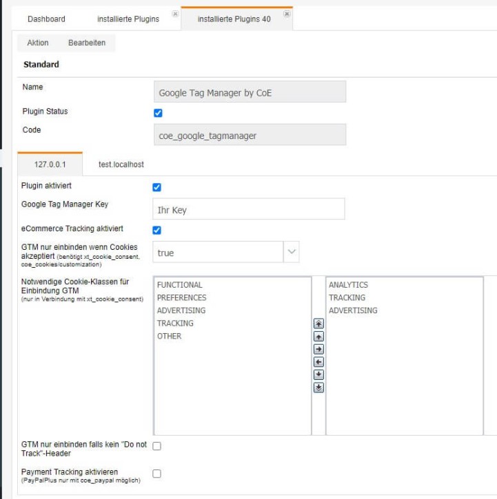 Google Tag Manager für xt-commerce Shops - Erneuerung (LGPLv3)