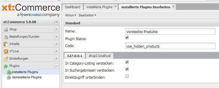 Artikel verstecken (im Frontend ausblenden) - Erstkauf (LGPLv3)