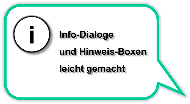 Info-Dialoge und Popup-Boxen - Erstkauf (LGPLv3)