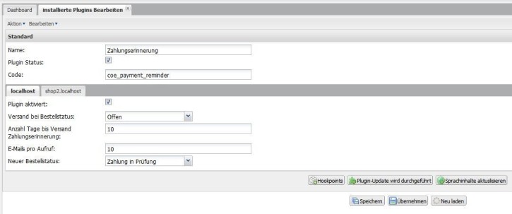 Zahlungserinnerung - Erinnerungsmail automatisiert versenden - Erneuerung (LGPLv3)