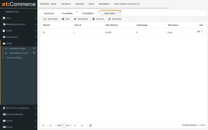 Flexible Produktfilter im Frontend - Erneuerung (LGPLv3)