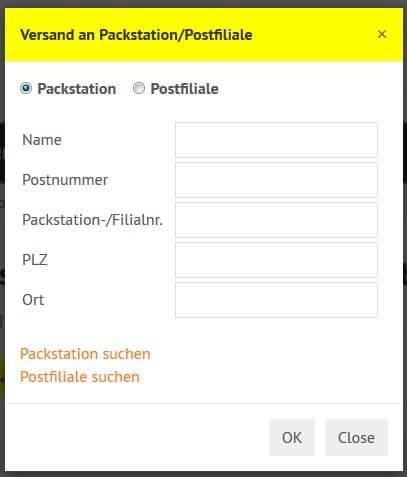 Versandmarken Pro: DHL-, GLS-, DPD-,  UPS- und PLC-Label im Backend erstellen