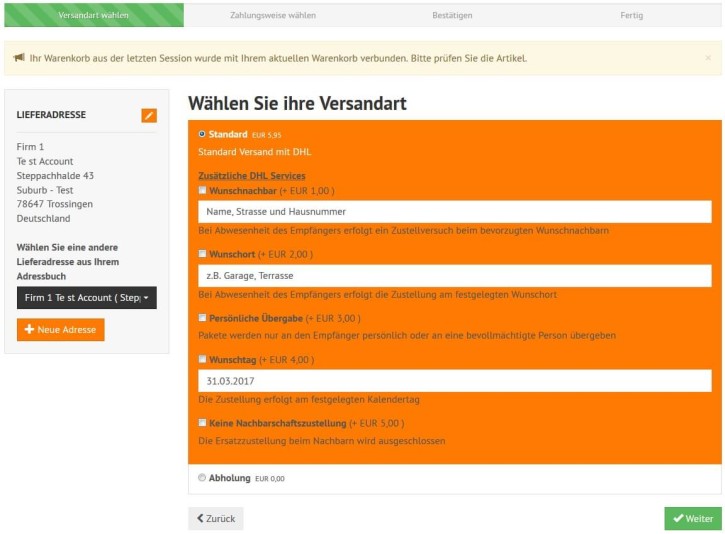Versandmarken Pro: DHL-, GLS-, DPD-,  UPS- und PLC-Label im Backend erstellen