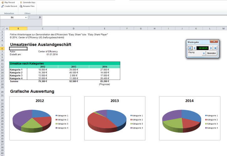 Easy Share - Player (Excel)