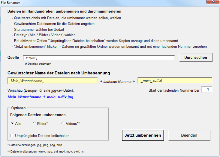 File Renamer (Excel)