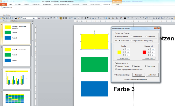Color Replacer: Find & Replace Colors (PowerPoint)