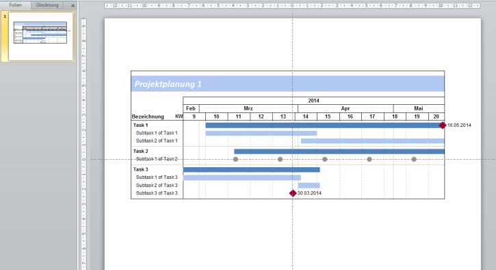 Gantt Einfach (PowerPoint)