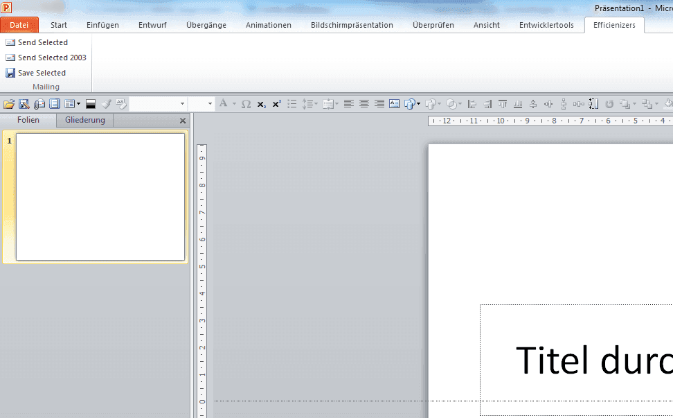 Einzelne oder ausgewählte Folien in PowerPoint versenden oder speichern
