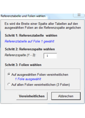 Standardize Tables (PowerPoint)