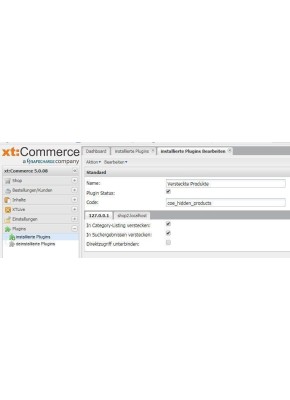 Artikel verstecken (im Frontend ausblenden) - Erstkauf (LGPLv3)