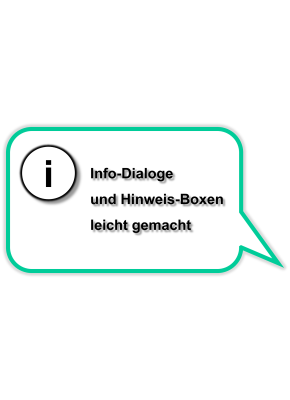 Info-Dialoge und Popup-Boxen - Neue Lizenz