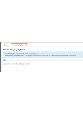 Testumgebung (Staging-System) per Click - Erstkauf (LGPLv3)