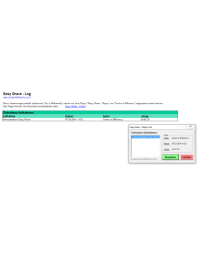 Easy Share - Player (Excel)