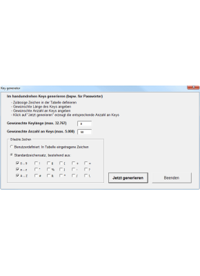 Key Generator (Excel)