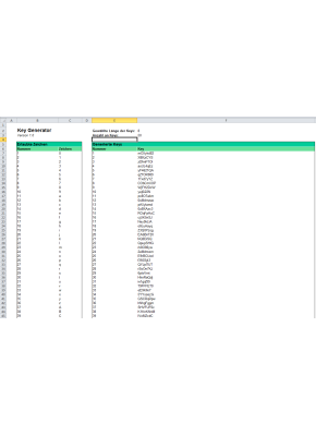 Key Generator (Excel)